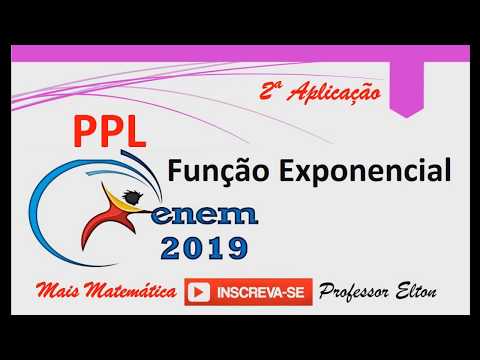 ENEM 2019 - 2ª Aplicação - Função Exponencial - Em um laboratório, cientistas observaram o