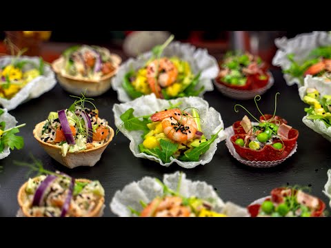 Mini Cups, Shells & Rolls: Crispy and Elegant Mini Bites. Salmon, Bacon & Mango 5-Minute Appetizers