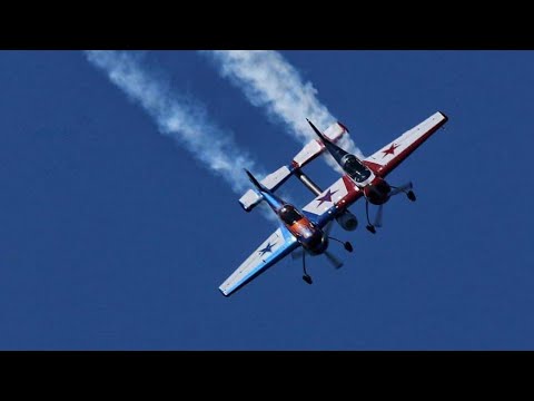 Sensational Jet Assisted Twin Yak-110 at The Great Pacific Air Show Huntington Beach 2019