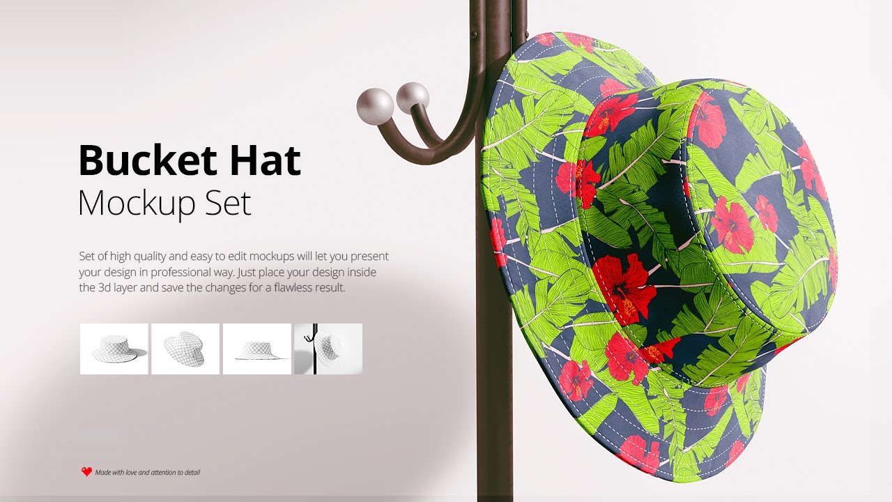 Bucket Hat Mockup Set