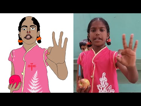 Apple apple, Red red, apple funny drawing meme 😂1 st ClASS -( Unit5 )