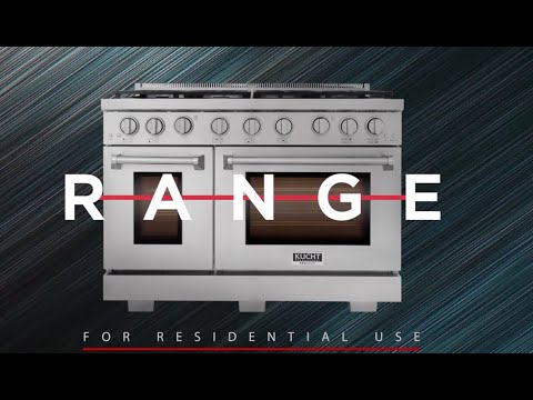 Kucht KFX Series 48" Stainless Steel Freestanding Natural Gas Range with 7 Burners