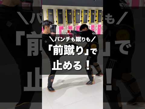 前蹴りは最強のディフェンス！？パンチも蹴りも全部止めれます🛡️【キックボクシング】
