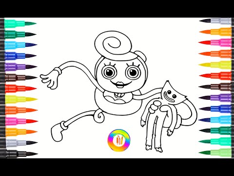 Mommy Long Legs Coloring Pages ( Poppy Playtime ) Song: Syn Cole - Gizmo [NCS Release] #huggywuggy