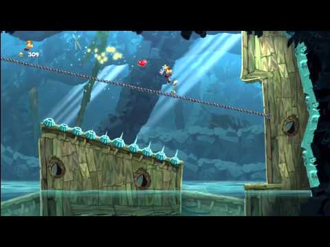 Rayman Legends (1080i HD) Walkthrough Part 55 - Freaking Flipper