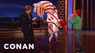 Minty The Candy Cane Is Back!  - CONAN on TBS