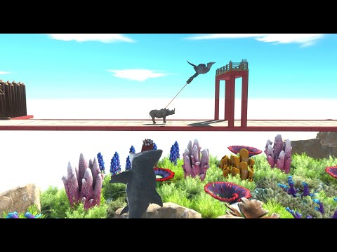 Animal Kingdom Escape From Hungry Megalodon – Animal Revolt Battle Simulator | The Otonk