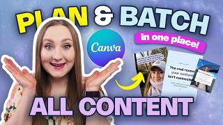 Plan & Design Your Content in One Place (Canva Full System for Beginners)