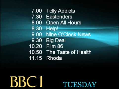 BBC 1 Closedown Mock - 1986 (2)