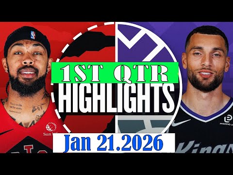 Sacramento Kings vs Toronto Raptors 1st Qtr Jan 21.2026 Highlights | NBA HIGHLIGHT