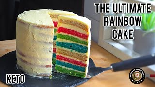 The Ultimate Rainbow Cake | So soft, moist, flavorful & absolutely show-stopping