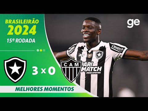 Gols e lances de Botafogo x Atlético Mineiro