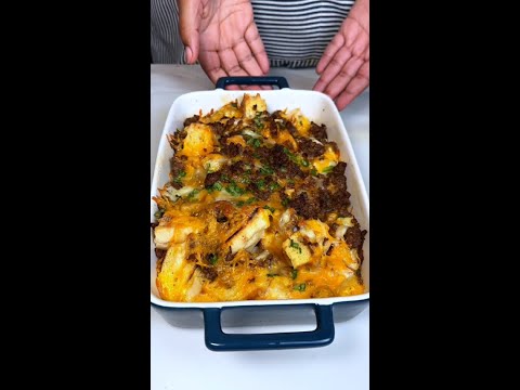 English muffin breakfast casserole, yummy.