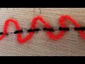 Interlaced Running stitch (Embroidery for beginners)