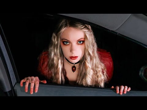 ASMR Mysterious Hitchhiker 🚗 Horror Roleplay, Vampire Hypnosis, Ear to Ear Layered Sounds