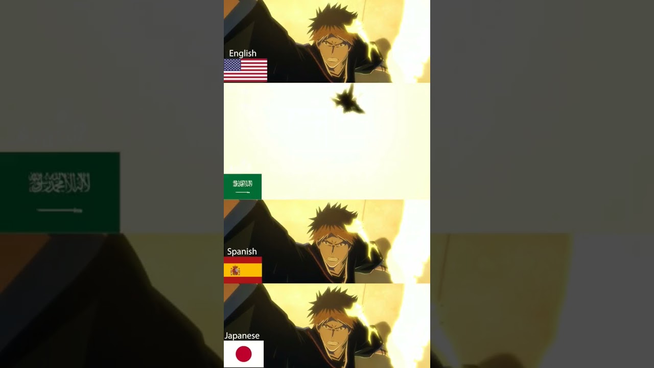 Bleach Bankai Comparison Different Voice Actors In Multiple Countries