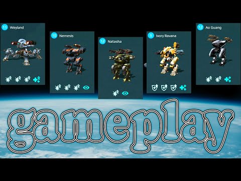 War Robots Wayland Nemesis Natasha Ivory Ravana Ao Guang Quick Match Gameplay