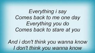 Sleater Kinney - Don't Think You Wanna Lyrics