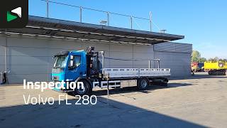 Volvo FL 280 4X2 18tons truck HMF 1120K-RC Crane Kran Full Air Manual  kamion s ravnom platformom | Slika 4 - Autoline