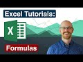Formulas In Excel Excel Tutorials For Beginners