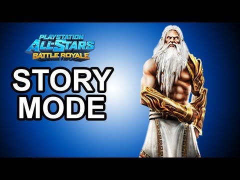 Playstation All Stars Battle Royale - DLC: Zeus Story Mode Walkthrough!!