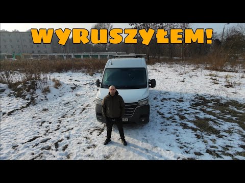 Wyjechałem do Hiszpanii! Burza śnieżna na trasie w Niemczech