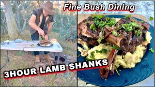 How To Cook Lamb Shank in a Camp Oven : [ SLOW COOKED ]