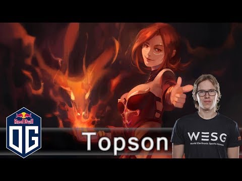 OG.Topson Lina Gameplay - Ranked Match - OG Dota 2.