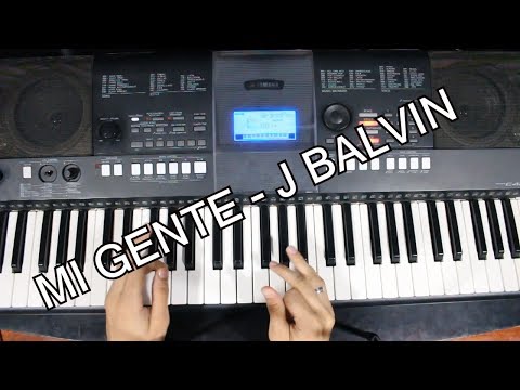 J Balvin - Mi Gente / Tutorial Piano (Acordes Para Cantar )
