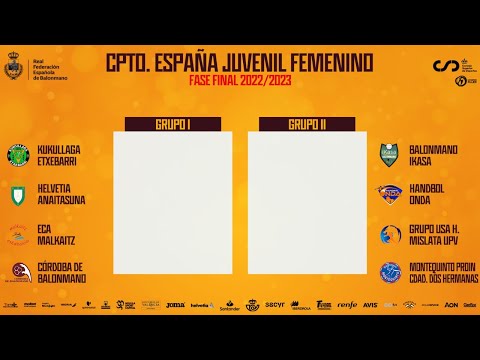 #CDEJuvenilBM Femenino 2022/23 | Sorteo Fase Final
