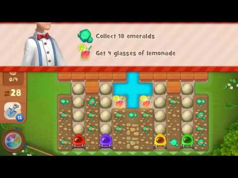 Gardenscapes Area 6 Day 1 Level 810