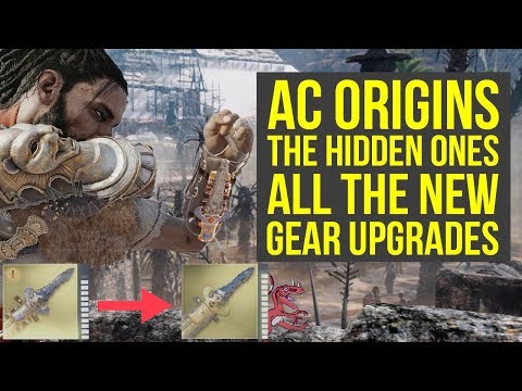 Assassin's Creed Origins DLC All New Gear Upgrades (AC Origins The Hidden Ones)