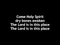 Here Again with lyrics (Elevation Worship) White Words Black Background