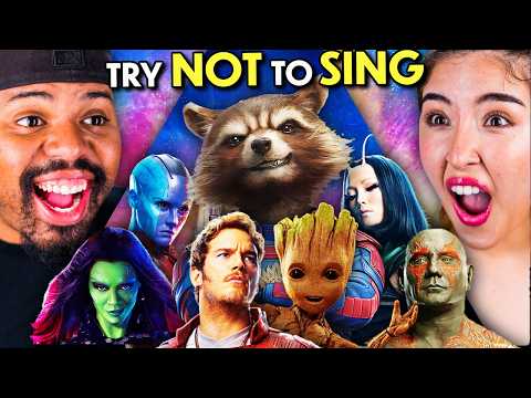 Adults Try Not To Sing - Guardians Of The Galaxy | React