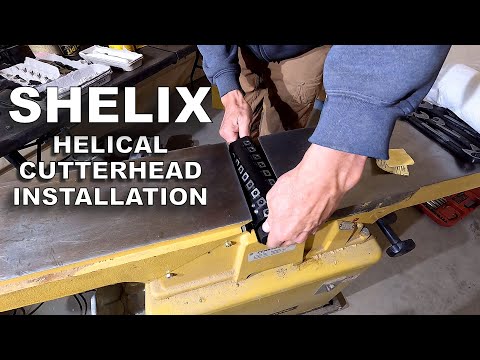 Installing a Shelix Helical Cutterhead and Freshly Blued Parts!