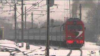 preview picture of video 'ТЭП70БС-006 с пассажирским поездом / TEP70BS-006 with a passenger train'
