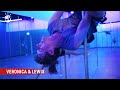 Lewis learns to pole dance