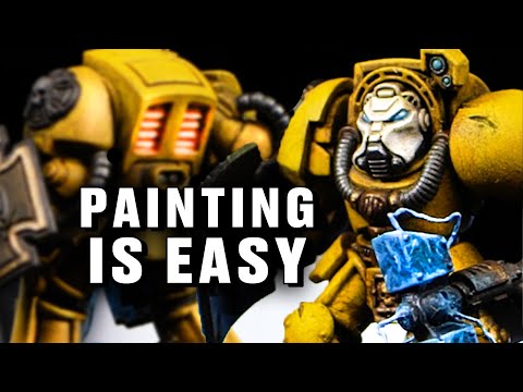 Painting Yellow is EASY! How to paint Imperial Fists