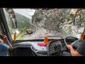 VOLVO Bus Driving In World S Most Dangerous Road Extreme Road Of Himachal Pradesh Delhi To Kasol