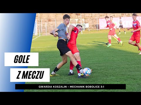 Gole z meczu Gwardia Koszalin - Mechanik Bobolice 3:1