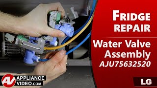 LG Refrigerator Leaking From Valve - Water Valve Assembly Repair - Troubleshooting & Diagnostics