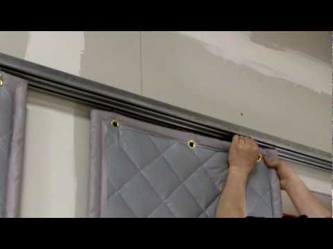 Installing a Barrier Backed Quilted Sound Curtain