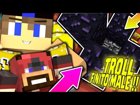 1 VS 1 CON TROLLATE E MOMENTI EPICI SULLE CUBO LUCKYBLOCK !!! w/ Tear