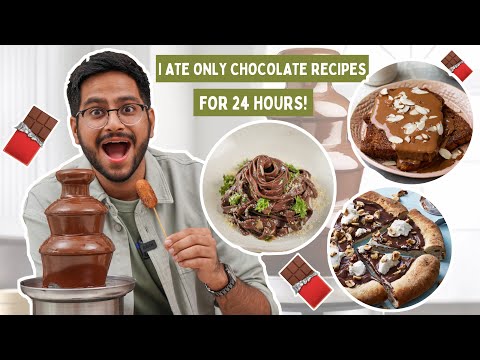 Eating ONLY Chocolate Recipes for 24 hours 😱 Chocolate Food Challenge | World Chocolate Day
