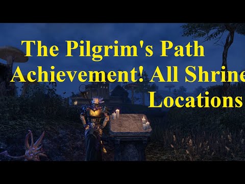 ESO The Pilgrim's Path Achievement! All Shrine Locations! Morrowind!