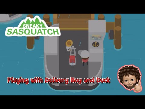 Sneaky Sasquatch - Playing with Delivery Boy and the Duck