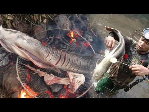 SE03EP101 - LECHON GIANT CATFISH ( SABAY GATA ) Catch & Cook | San Pablo City, Laguna