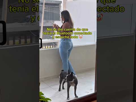 No se dio cuenta de que tenía el Bluetooth conectado 🤡