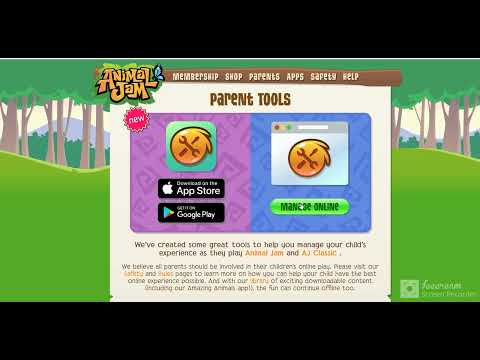 how to go on your parent tools on animal jam