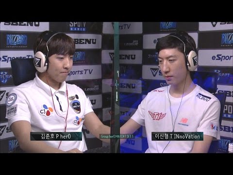 [SBENU SSL 2015] herO vs INnoVation RO.16 Group herO  Match1 set1 -EsportsTV, Starcraft 2